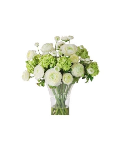 Bouquet di fiori bianchi misti,no rose