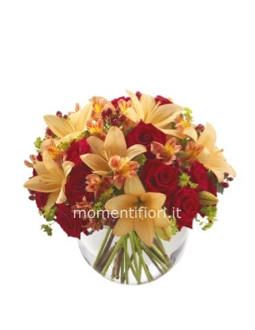 mazzo di soli lilium varietà 5 steli