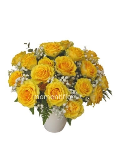 Bouquet giallo fiori misti no rose