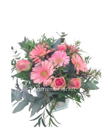 Bouquet di rose e fiori misti